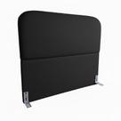 Cabeceira de Cama Box Casal 140cm Orgânica Preto - material sintético Cabeceira de Cama Box Casal 140cm Orgânica Preto - material sintético