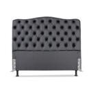 Cabeceira de Cama Box Casal 158 cm Dunas Larhome Preto Cabeceira de Cama Box Casal 158 cm Dunas Larhome Preto