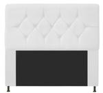 Cabeceira De Cama Box Casal Viena 1,40 Suede branco