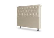 Cabeceira De Cama Box Emilia King 195cm X 118cm Suede Bege Mz Decor