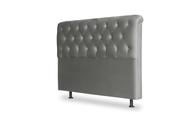 Cabeceira De Cama Box Emilia Queen 160cm X 118cm Suede Cinza Mz Decor