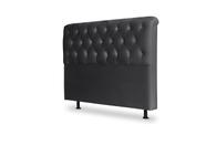 Cabeceira De Cama Box Emilia Solteiro 90cm X 118cm Suede Preto Mz Decor