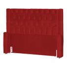 Cabeceira de Cama Box Estofada 195 cm King Emma Suede