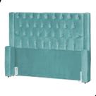 Cabeceira de Cama Box Estofada 90 cm Solteiro Emma Veludo