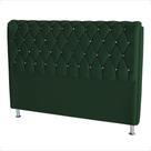 Cabeceira De Cama Box Jully Queen 160 cm Botão Strass Suede Verde Do Lar Móveis Cabeceira De Cama Box Jully Queen 160 cm Botão Strass Suede Verde Do Lar Móveis