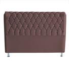 Cabeceira De Cama Box Londres King 195 cm Suede Botão de Strass Rosê Do Lar Móveis e Decoração