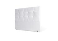 Cabeceira De Cama Box Luiza Casal 140cm X 106cm Couro Branco Ms Decor