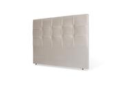 Cabeceira De Cama Box Luiza Solteiro 90cm X 106cm Couro Bege Ms Decor