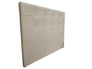 Cabeceira De Cama Box Luiza Solteiro 90cm X 106cm Suede Bege Mz Decor