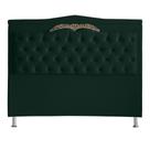 Cabeceira De Cama Box Madri Casal Queen 160 cm Suede Verde Do Lar Móveis e Decoração