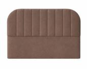 Cabeceira De Cama Box Moderna Estilo Orgânica Queen 160 Cm Veludo Marrom Eli Móveis e Decoração