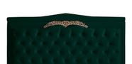 Cabeceira De Cama Box Painel Barcelona Casal 140 cm Retro Capitonê Botão Encapados Suede Verde Do Lar Móveis
