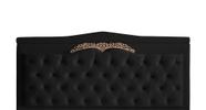 Cabeceira De Cama Box Painel Barcelona Queen 160 cm Retro Capitonê Botão Encapados Suede Preto Do Lar Móveis