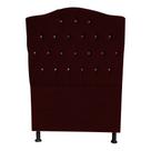 Cabeceira De Cama Box Princesa Solteiro 90 cm Botão Strass Suede Bordo Do Lar Móveis