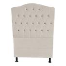 Cabeceira De Cama Box Princesa Solteiro 90 cm Botão Strass Suede Porcelana Eli Móveis