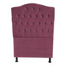 Cabeceira De Cama Box Princesa Solteiro 90 cm Botão Strass Suede Rosê Do Lar Móveis