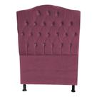 Cabeceira De Cama Box Princesa Solteiro 90 cm Botão Strass Suede Rosê Eli Móveis Cabeceira De Cama Box Princesa Solteiro 90 cm Botão Strass Suede Rosê Eli Móveis