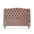 Cabeceira de Cama Box Queen 158 cm Dunas Larhome Suede Veludo Rosê Cabeceira de Cama Box Queen 158 cm Dunas Larhome Suede Veludo Rosê