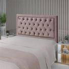 Cabeceira de Cama Box Queen 160 cm Baronesa - Veludo Rose Cabeceira de Cama Box Queen 160 cm Baronesa - Veludo Rose