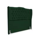 Cabeceira de Cama Box Queen 160 cm Dubai Premium - Veludo Verde