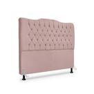 Cabeceira de Cama Box Queen 160cm Dunas - Veludo Rose Cabeceira de Cama Box Queen 160cm Dunas - Veludo Rose