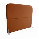 Cabeceira de Cama Box Queen 160cm Orgânica Terra Cota - Veludo Cabeceira de Cama Box Queen 160cm Orgânica Terra Cota - Veludo
