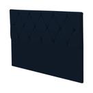 Cabeceira de Cama Box Queen Elizabeth 195cm Suede Azul Marinho