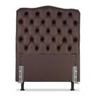 Cabeceira de Cama Box Solteiro 110 cm larg. Dunas Larhome Café