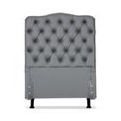 Cabeceira de Cama Box Solteiro 110 cm larg. Dunas Larhome Cinza