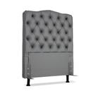 Cabeceira de Cama Box Solteiro 88 cm Dunas Larhome Cinza