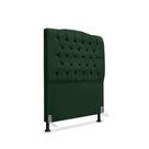 Cabeceira de Cama Box Solteiro 90 cm Dunas - Veludo Verde