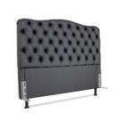 Cabeceira de Cama Box Viúva 128 cm Dunas Larhome material sintético Preto Cabeceira de Cama Box Viúva 128 cm Dunas Larhome material sintético Preto