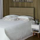 Cabeceira de Cama Box Viúva 128 cm Marjorie Inspire House Linho Bege escuro Cabeceira de Cama Box Viúva 128 cm Marjorie Inspire House Linho Bege escuro