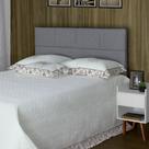 Cabeceira de Cama Box Viúva 128 cm Marjorie Inspire House Linho Cinza Cabeceira de Cama Box Viúva 128 cm Marjorie Inspire House Linho Cinza