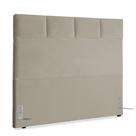 Cabeceira de Cama Box Viúva 128 cm Marjorie Inspire House Suede Veludo Marrom Claro Cabeceira de Cama Box Viúva 128 cm Marjorie Inspire House Suede Veludo Marrom Claro