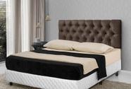 CABECEIRA DE CAMA EM CAPITONÊ MARROM 1,40cm