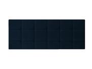 Cabeceira de Cama Estofada / Almofadada Cama Box Queen 1,60 x 55 Painel Calipha / Bia Azul