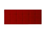 Cabeceira de Cama Estofada / Almofadada Cama Box Queen 1,60 x 55 Painel Calipha / Bia Vermelho