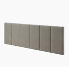 Cabeceira de Cama Estofada / Almofadada Cama Box Queen 1,60 x 55 Painel Dubai Bege