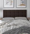 Cabeceira de Cama Estofada Cama de Casal Bia Requinte Luxo Wood Calipha Intense Classic 1,40 Marrom