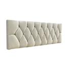 Cabeceira De Cama Estofada Capitonê Luna Essencial Suede RBL
