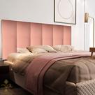 Cabeceira de cama estofada decorativa em módulos 60x140cm Cama Casal 7 módulos