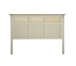 Cabeceira de Cama King Size de Madeira com Rattan Veneza - 6013-C