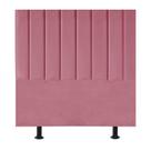 Cabeceira De Cama Solteiro Box 100 Cm Paolla Suede rosa Cabeceira De Cama Solteiro Box 100 Cm Paolla Suede rosa