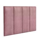 Cabeceira De Cama Solteiro Box Estofada Suede 90x56Cm Varias Cores