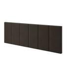 Cabeceira de Cama Vitória para cama Box Casal - Almofadada Retangular 1,60 - Marrom