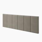 Cabeceira de Cama Vitória para cama Box Casal - Almofadada Retangular 1,60 - Palha
