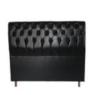 Cabeceira de Casal 140cm Viena MDP - material sintético Preto 13