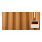 Cabeceira de Casal com Mesa e Kit Led Quioto Nature Pérola Cabeceira de Casal com Mesa e Kit Led Quioto Nature Pérola