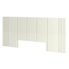 Cabeceira de Madeira para Cama Box Casal 300cm 100% MDF TW185 Off White - Dalla Costa